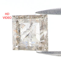 Natural Loose Square Diamond White - H Color 1.05 CT 5.61 MM Square Shape Rose Cut Diamond L2580