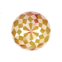Natural Loose Round Rose Cut Yellow Brown Color Diamond 1.84 CT 6.60 MM Round Rose Cut  Shape Diamond L5280