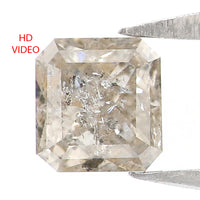 Natural Loose Radiant Diamond l Color 0.47 CT 4.10 MM Radiant Shape Rose Cut Diamond KR1833