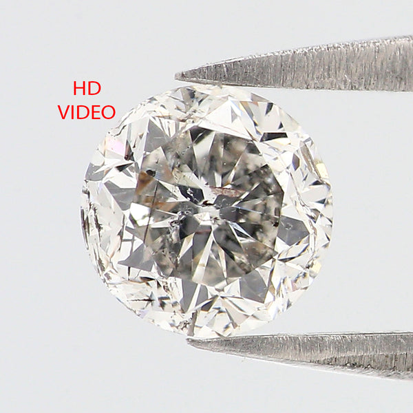 Natural Loose Round Brilliant Cut Diamond White - G Color 1.02 CT 6.06 MM Round Shape Brilliant Cut Diamond L2641