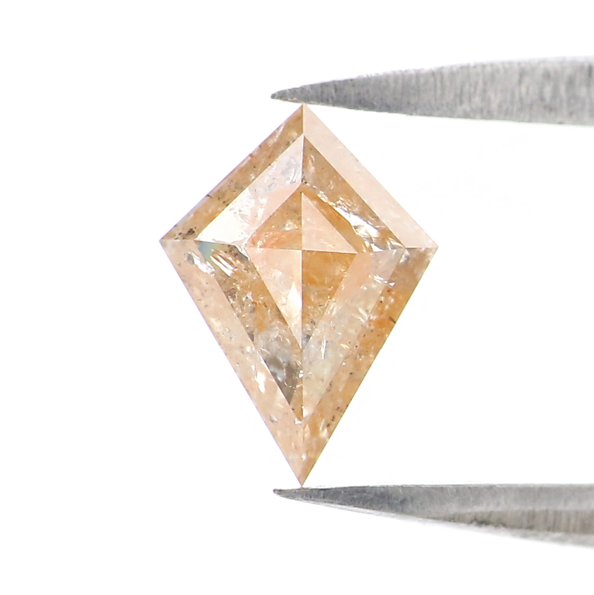 0.58 CT Natural Loose Kite Shape Diamond Brown Color Kite Shape Diamond 7.45 MM Natural Diamond Light Brown Kite Rose Cut Diamond QK2590