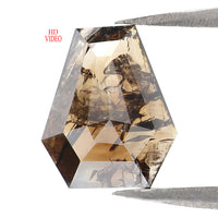 Natural Loose Coffin Diamond Brown Color 1.23 CT 9.00 MM Coffin Shape Rose Cut Diamond KDL7507