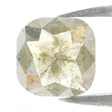 Natural Loose Cushion Diamond Yellow Green Color 1.21 CT 6.40 MM Cushion Shape Rose Cut Diamond L8441