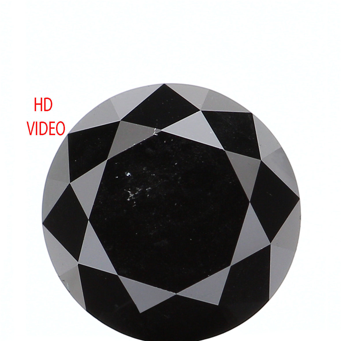 2.98 Ct Natural Loose Diamond, Black Color Diamond, Round Diamond, Round Brilliant Cut Diamond, Sparkling Diamond, Rustic Diamond L407