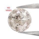 Natural Loose Round Brilliant Cut Diamond Grey Color 0.80 CT 5.88 MM Round Shape Brilliant Cut Diamond L2613