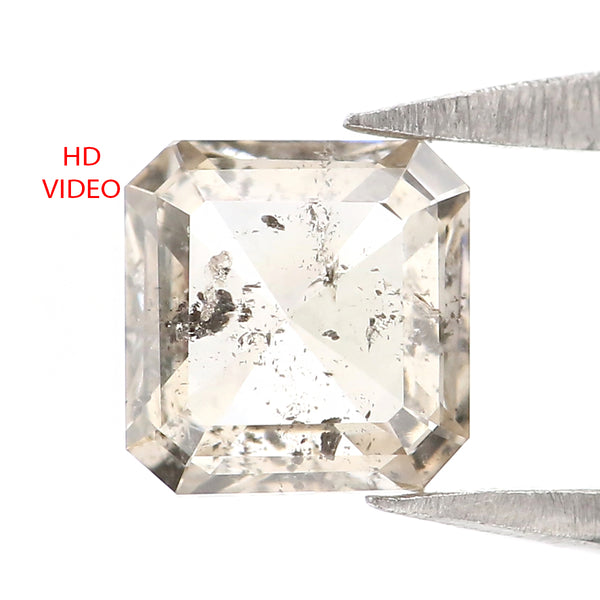 Natural Loose Radiant Brown Color Diamond 0.42 CT 4.59 MM Radiant Shape Rose Cut Diamond L5960