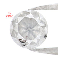 Natural Loose Round Milky Grey Color Diamond 1.09 CT 5.80 MM Round Shape Brilliant Cut Diamond L8170