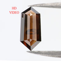 Natural Loose Hexagon Brown Color Diamond 0.80 CT 8.85 MM Hexagon Shape Rose Cut Diamond KDL1767