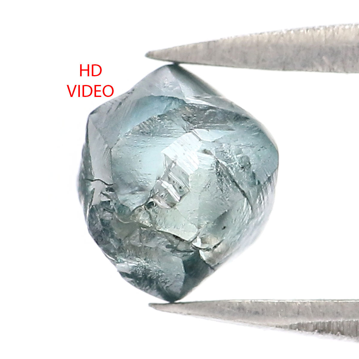 1.00 CT Natural Loose Rough Shape Diamond Blue Color Rough Cut Diamond 5.65 MM Natural Loose Blue Color Rough Irregular Cut Diamond QL2333