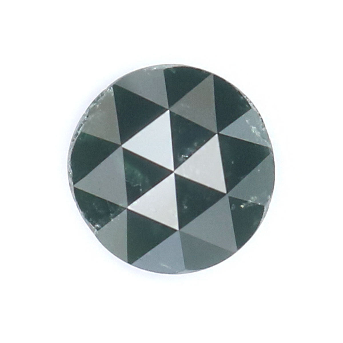 1.41 CT Natural Loose Round Rose Cut Diamond Green Color Round Shape Diamond 6.90 MM Natural Loose Green Color Round Rose Cut Diamond KQ890