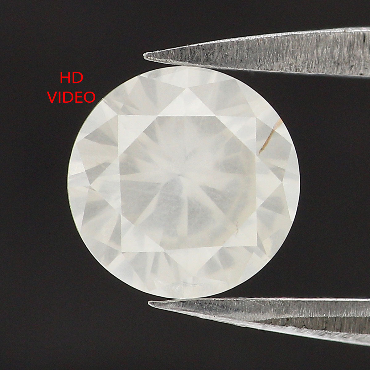 1.02 CT Natural Loose Round Shape Diamond Grey Color Round Cut Diamond 6.60 MM Natural Loose Diamond Round Brilliant Cut Diamond QL2516