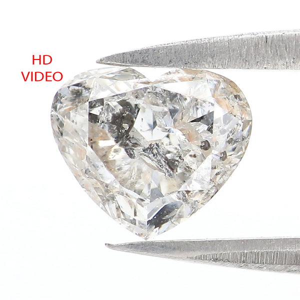 Natural Loose Heart Diamond White - G Color 1.44 CT 6.38 MM Heart Shape Brilliant Cut Diamond KDL2629