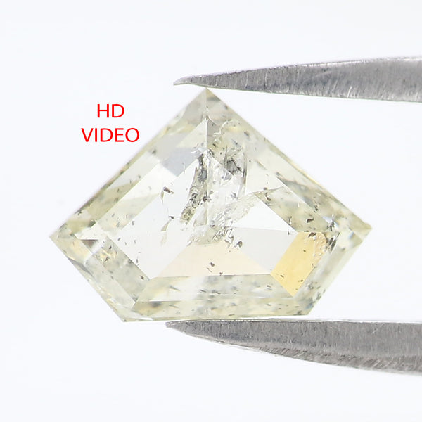 Natural Loose Shield Diamond White - J Color 1.21 CT 6.23 MM Shield Shape Rose Cut Diamond L2575