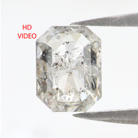 Natural Loose Emerald Diamond White - G Color 1.57 CT 7.28 MM Emerald Shape Rose Cut Diamond KDL2584