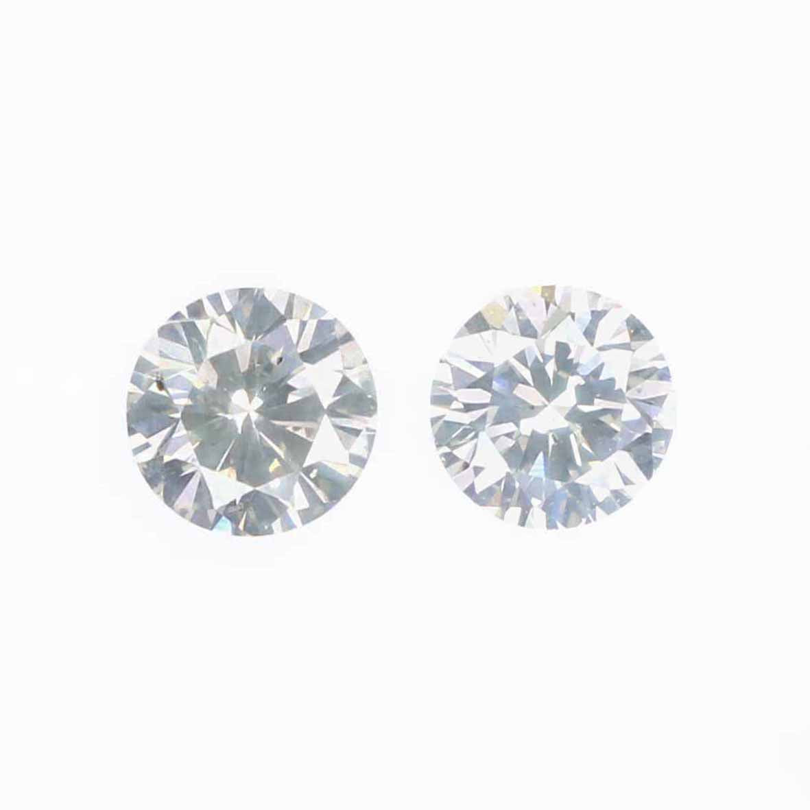 0.34 Ct Natural Loose Round Cut Pair Diamond White - H Color Round Shape Diamond 3.50 MM Natural White Round Brilliant Cut Diamond LQ2020