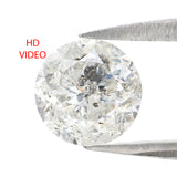Natural Loose Round Brilliant Cut Diamond White - G Color 1.27 CT 6.45 MM Round Shape Rose Cut Diamond L2579