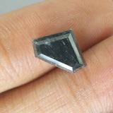 2.85 Ct Natural Loose Diamond Shield Black Color I3 Clarity 11.80 MM KDL8767