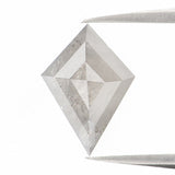 Natural Loose Kite Salt And Pepper Diamond Grey Color 0.70 CT 8.55 MM Kite Shape Rose Cut Diamond KDL1131