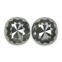 3.70 Ct Natural Loose Diamond, Oval Diamond, Black Diamond, Grey Diamond, Salt And Pepper Diamond, Antique Diamond, Real Diamond KDL5162