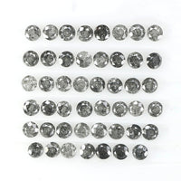 1.09 Ct Natural Loose Diamond, Round Brilliant Cut, Salt Pepper Diamond, Black Diamond, Gray Diamond, Round Cut Diamond, Real Diamond L9868