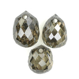1.27 Ct Natural Loose Diamond, Briolette Diamond, Green Diamond, Briolette Cut Bead Diamond, Polished Diamond, Faceted Diamond L9906
