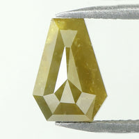 1.96 Ct Natural Loose Diamond, Coffin Cut Diamond, Yellow Diamond, Rustic Diamond, Antique Diamond, Real Diamond, Minimal Diamond KDL9586