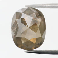2.77 Ct Natural Loose Diamond Oval Greenish Brown  I3 Clarity 8.75 MM KDK2155