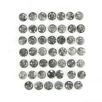 1.36 Ct Natural Loose Diamond, Round Brilliant Cut, Salt Pepper Diamond, Black Diamond, Gray Diamond, Round Cut Diamond, Real Diamond L097