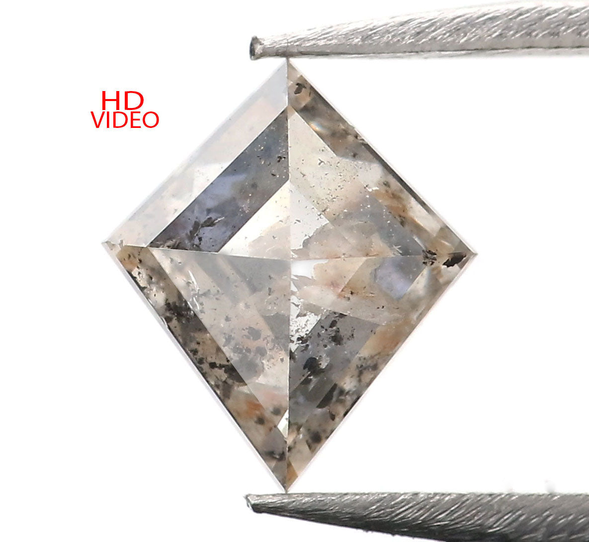 1.07 Ct Natural Loose Kite Shape Diamond Gray Brown Color Kite Shape Diamond 8.60 MM Natural Loose Diamond Kite Rose Cut Diamond QK2176