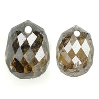 0.92 Ct Natural Loose Diamond, Briolette Diamond, Brown Diamond, Briolette Cut Bead Diamond, Polished Diamond, Faceted Diamond L9904