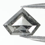 0.78 Ct Natural Loose Diamond, Shield Cut Diamond, Black Color Diamond, Rose Cut Diamond, Real Rustic Diamond, Antique Diamond KDK2266