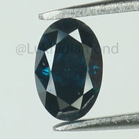 0.55 Ct Natural Loose Diamond Oval Blue Color VS Clarity 6.00 MM KDL8522