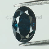 0.55 Ct Natural Loose Diamond Oval Blue Color VS Clarity 6.00 MM KDL8522