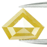 2.52 Ct Natural Loose Diamond, Shield Cut Diamond, Yellow Color Diamond, Rose Cut Diamond, Real Rustic Diamond, Antique Diamond KDL9615