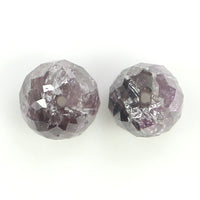 0.88 CT Faceted Bead Diamond, Natural Loose Diamond, Pink Bead Diamond, Faceted Diamond Bead, Beads Loose Diamond, Beads For Necklace L9898
