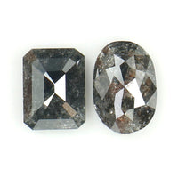 1.14 Ct Natural Loose Diamond, Mix Shape, Black Diamond, Oval Diamond, Emerald Diamond, Mix Diamond, Rustic Diamond KDL003