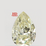 0.19 CT Natural Loose Diamond, Pear Diamond, Yellow Diamond, Rustic Diamond, Pear Cut Diamond, Fancy Color Diamond KR897