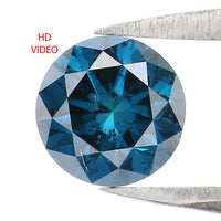 0.74 Ct Natural Loose Round Shape Diamond Blue Color Round Cut Diamond 5.60 MM Natural Loose Diamond Round Brilliant Cut Diamond QL1596