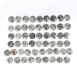 1.47 Ct Natural Loose Diamond, Round Brilliant Cut, Salt Pepper Diamond, Black Diamond, Gray Diamond, Round Cut Diamond, Real Diamond L078