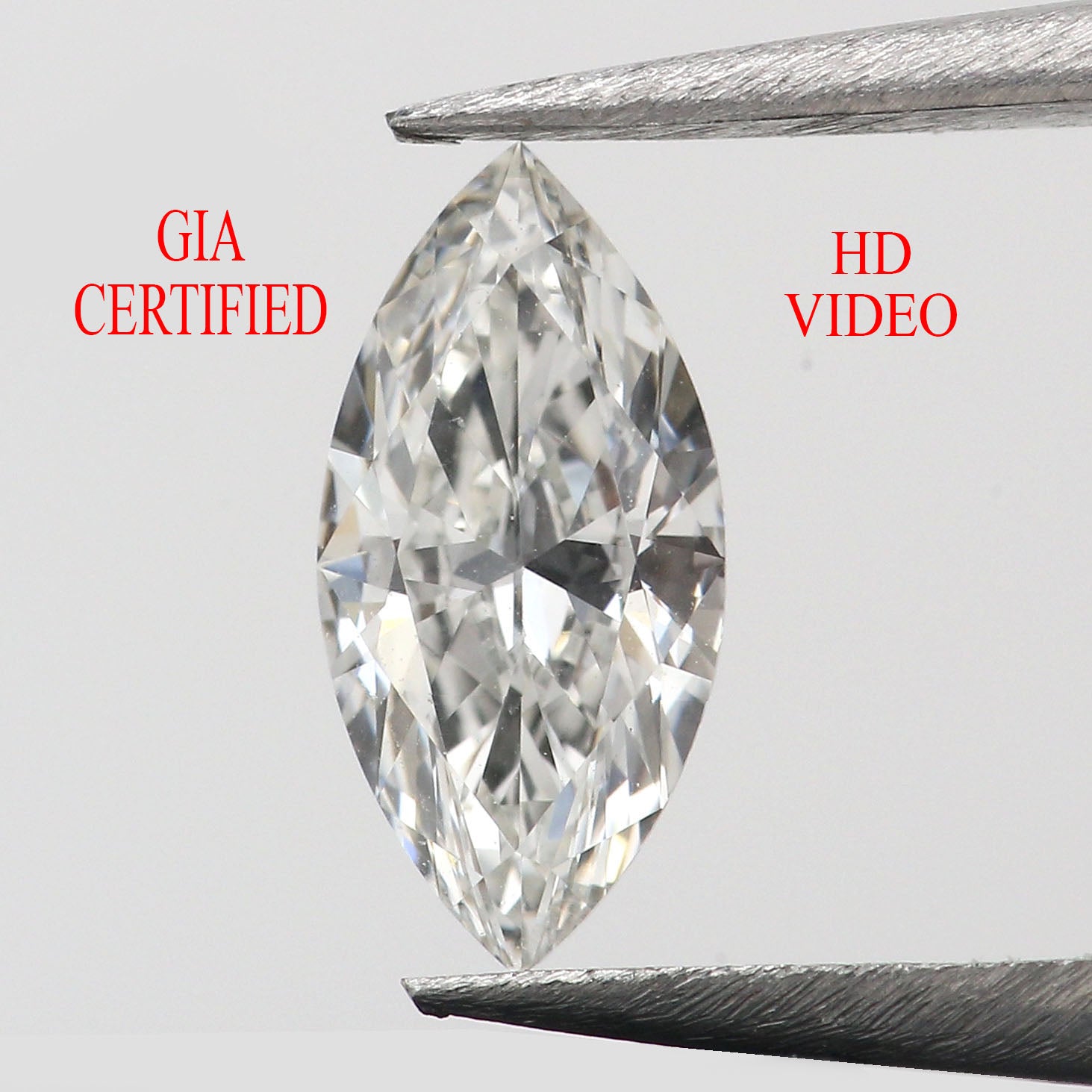 0.55 Ct GIA Certified Natural Loose Marquise Shape Diamond 8.75 MM Natural White - H Color Diamond Marquise Brilliant Cut Diamond QL8858