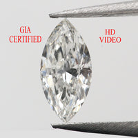 Gia Certified 0.55 CT Natural Loose Diamonds Marquise H Color IF Clarity 8.76 MM KDL8858