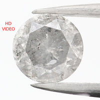 0.80 CT Natural Loose Diamond Round Gray Color 5.65 MM L9069