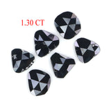 Natural Loose Slice Black Color Diamond 1.30 CT 5.52 MM Slice Shape Rose Cut Diamond L2703