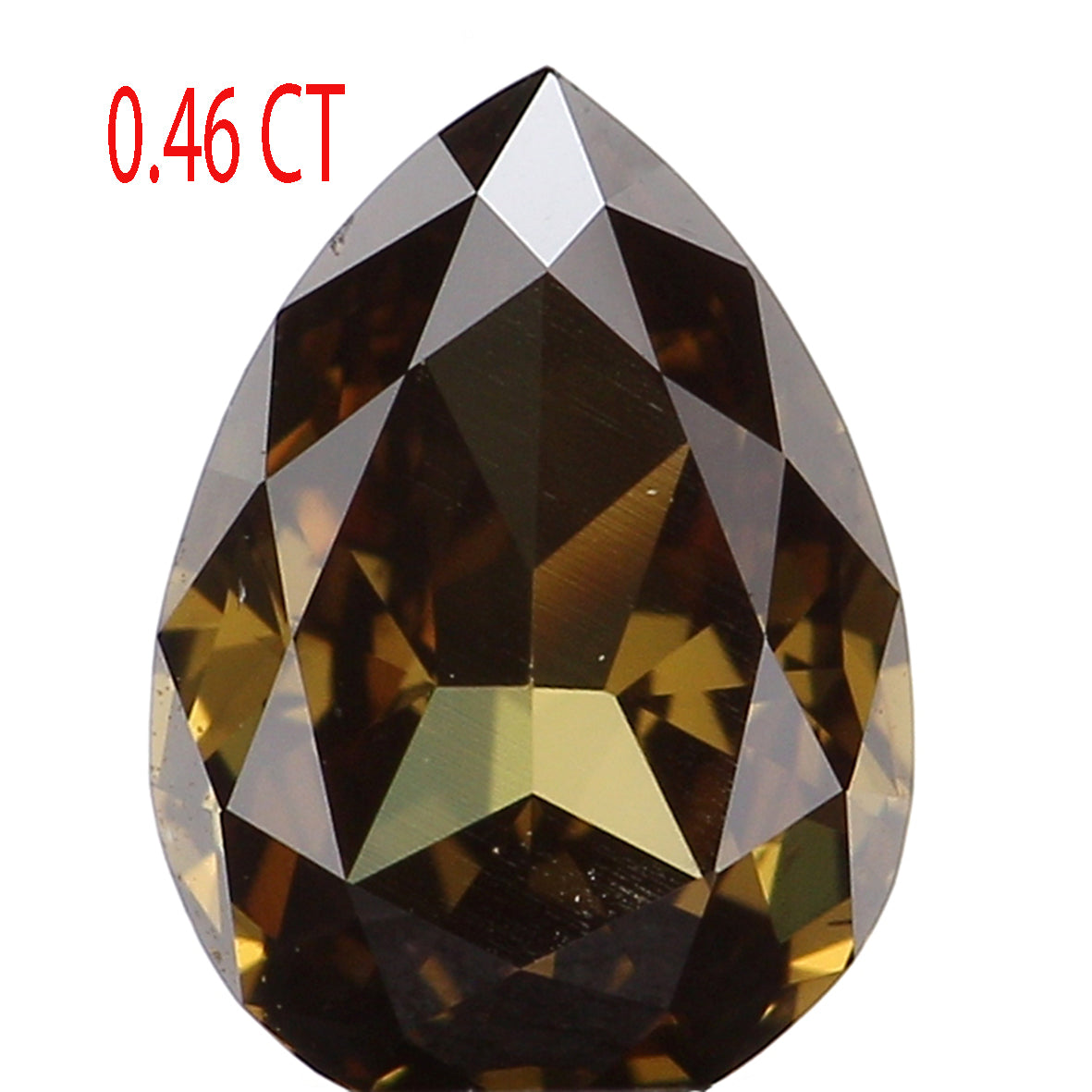 0.46 CT Natural Loose Pear Shape Diamond Green Color Pear Cut Diamond 6.15 MM Natural Loose Yellow Diamond Pear Brilliant Cut Diamond LQ5190