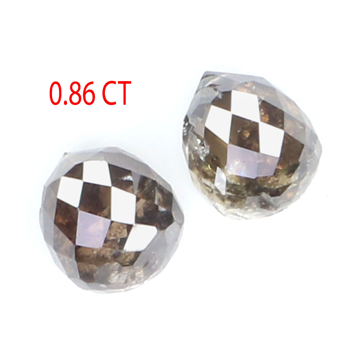 0.86 Ct Natural Loose Briolette Shape Diamond Brown Color Drop Cut Diamond 4.00 MM Natural Loose Diamond Brown Briolette Cut Diamond LQ9990
