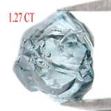 Natural Loose Rough Blue Color Diamond 1.27 CT 6.05 MM Rough Irregular Cut Diamond KDL2257