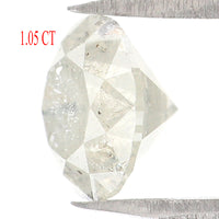 Natural Loose Round Milky Grey Color Diamond 1.05 CT 6.20 MM Round Shape Brilliant Cut Diamond L5880
