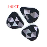 Natural Loose Slice Diamond, Natural Loose Diamond, Slice Black Color Diamond, Rose Cut Diamond, Irregular Cut 1.05 CT Slice Shape KR2628