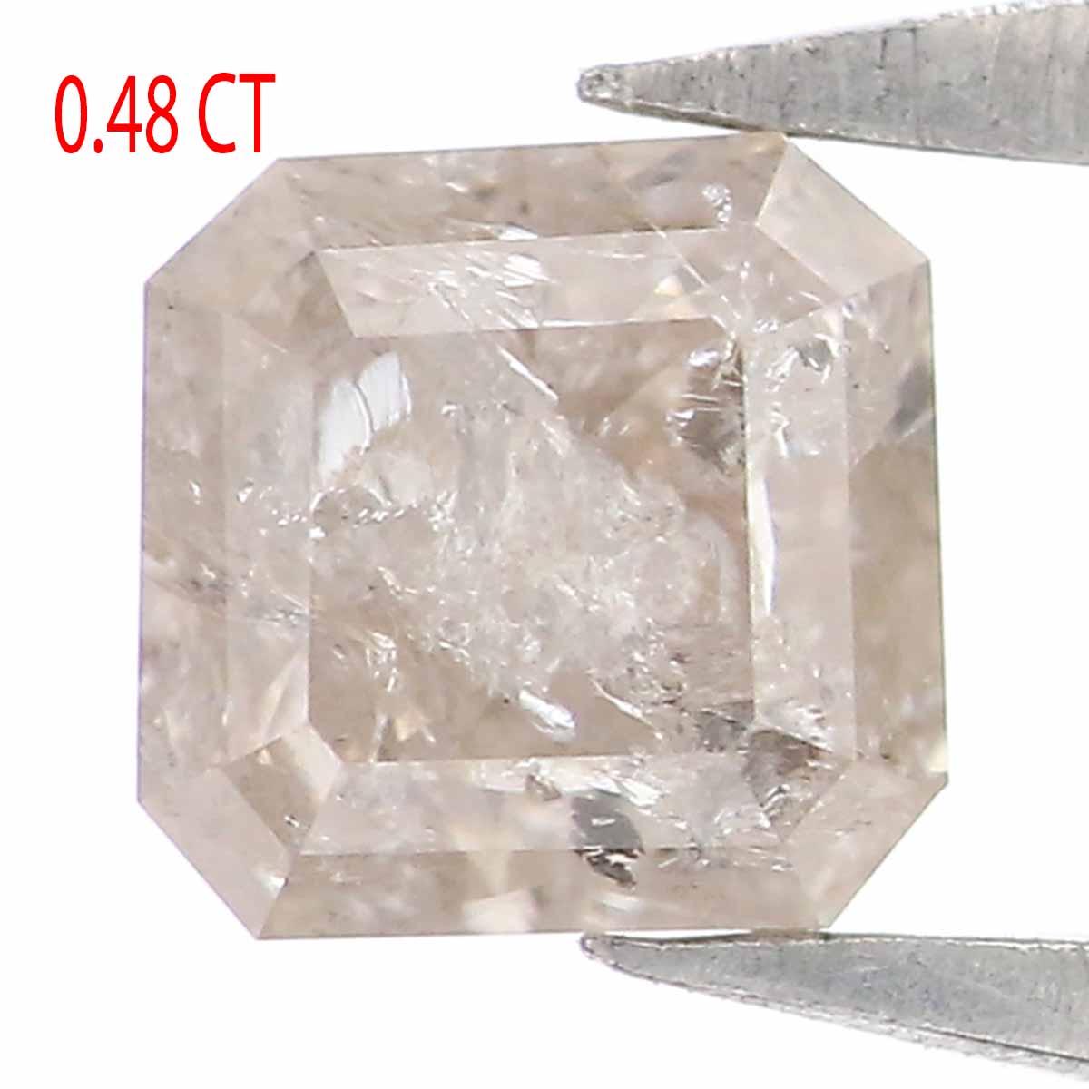 0.48 CT Natural Loose Radiant Shape Diamond Yellow Color Radiant Cut Diamond 4.00 MM Natural Grey Color Radiant Brilliant Cut Diamond LQ5963