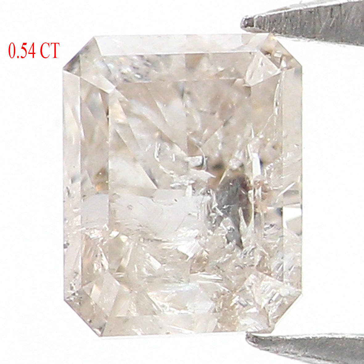 0.54 CT Natural Loose Emerald Shape Diamond Grey Color Emerald Cut Diamond 4.60 MM Natural Yellow Color Emerald Brilliant Cut Diamond LQ7413